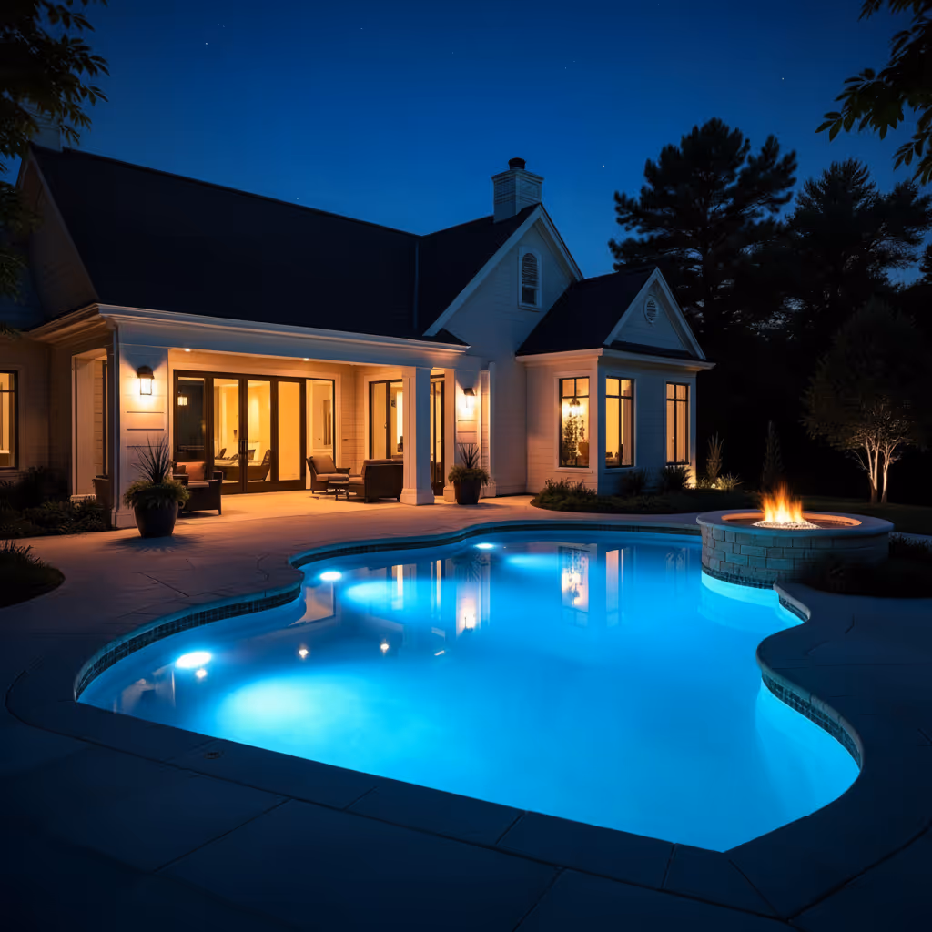 Custom inground pool installation by Maui Pools in Cincinnati, Ohio